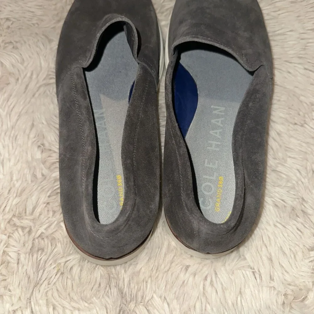Cole Haan Grand 360 Men’s Grand Ambition Slip On Shoes.  Gray Suede.  10.5 $130